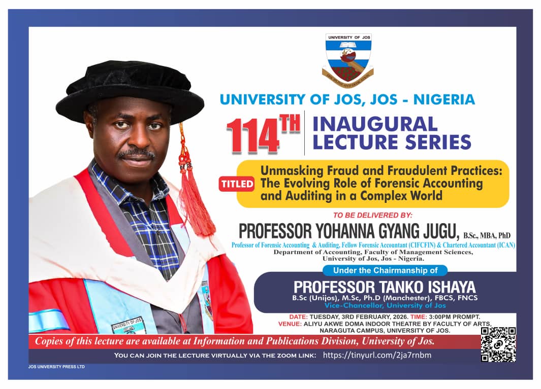 114th Inaugural Lecture Series University Of Jos Nigeria 114th Inaugural Lecture Series University Of Jos Nigeria
